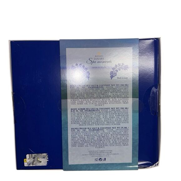 Biancasole Luxury Spa Moments Body Hand Cream Scrub Set Sea Salt & Coconut NWOT - Picture 7 of 8